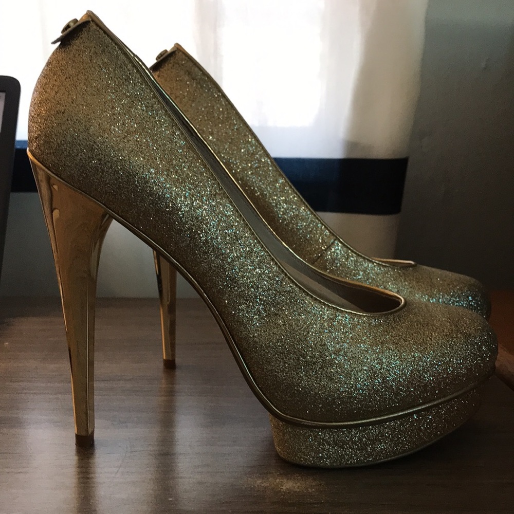 Michael Kors glide on pump glitter sparkle